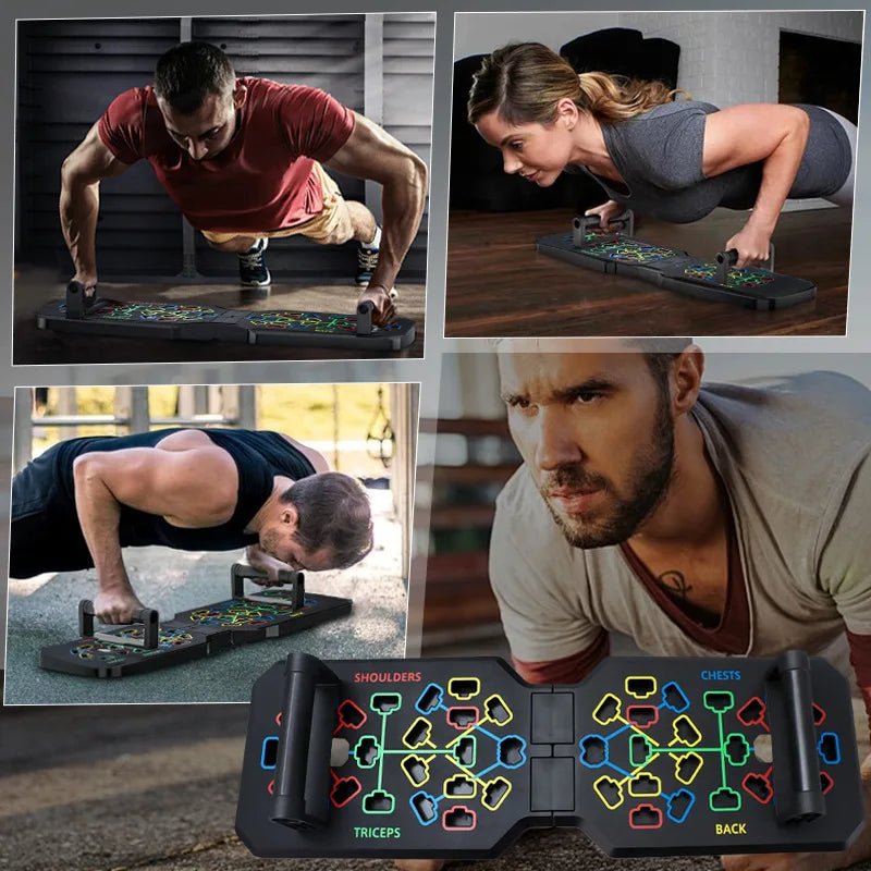 Foldable Push-Up Board – Portable Home Gym Equipment. - Bellforia