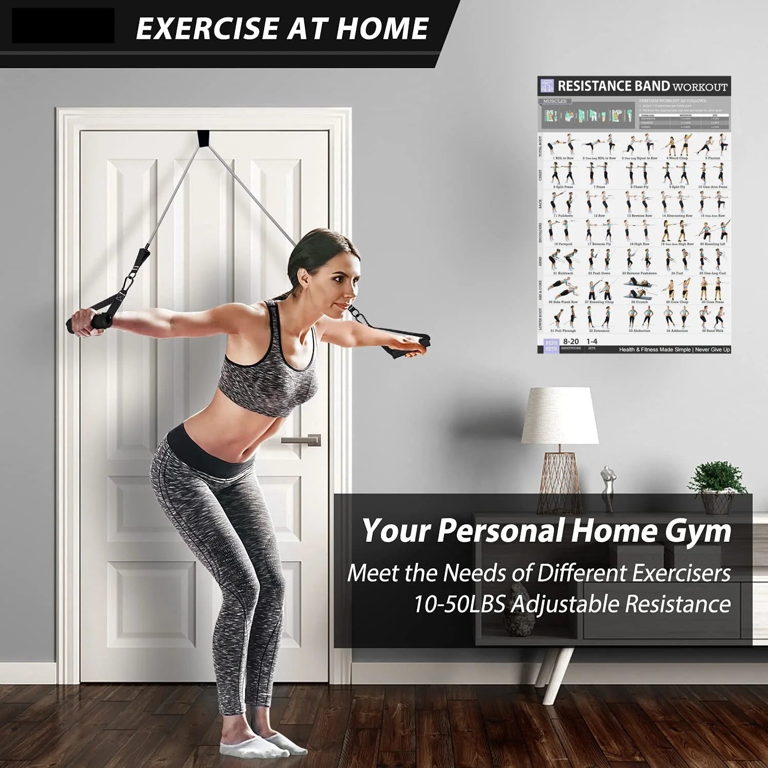 Resistance Loop Bands – Strength Training for Legs, Butt, Yoga & CrossFit. - Bellforia