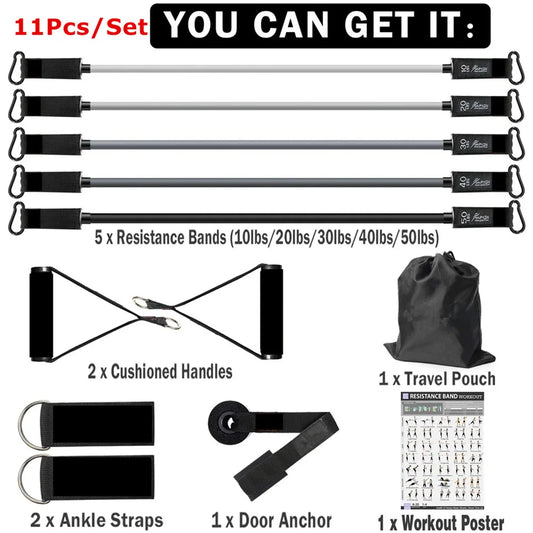 Resistance Loop Bands – Strength Training for Legs, Butt, Yoga & CrossFit. - Bellforia