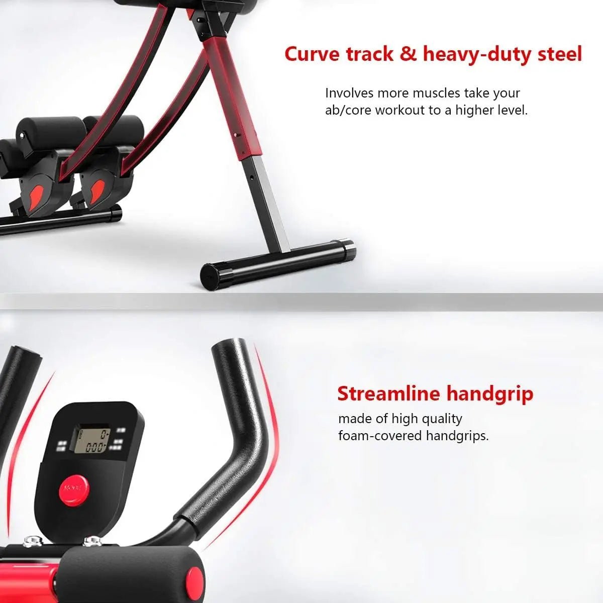 Adjustable Foldable Ab Machine for Home Gym Workouts. - Bellforia